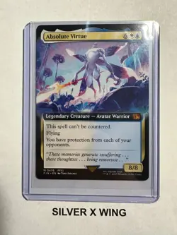 Absolute Virtue Extended Art x1, Magic the Gathering, Final Fantasy, FIN, NM - Image 1