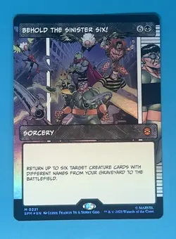 Behold the Sinister Six! (Borderless) - Marvel's Spider-Man Foil - Image 1