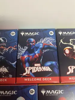 SDCC 2025 Magic The Gathering x Spider-Man Complete Welcome Deck Set (5) SEALED! - Image 3