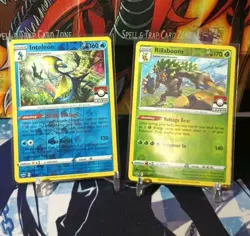 Inteleon & Rillaboom Sword And Shield Reverse Holo Pokemon League Pokemon Card - Image 1