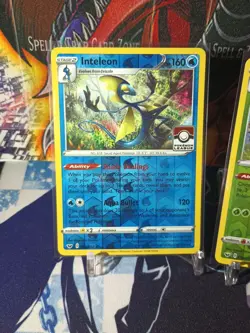 Inteleon & Rillaboom Sword And Shield Reverse Holo Pokemon League Pokemon Card - Image 2