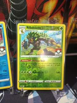 Inteleon & Rillaboom Sword And Shield Reverse Holo Pokemon League Pokemon Card - Image 3
