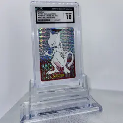 1996 Bandai Carddass Pocket Monsters Japanese Pokemon Mewtwo Prism #150 CGC 10 - Image 1