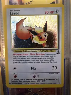 Pokemon TCG Eevee Wizards Black Star Promos 11 Holo 1st Edition Great Condition - Image 2