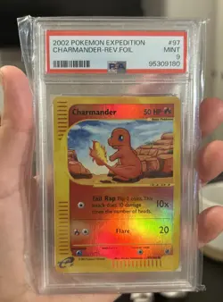 Pokemon Charmander Expedition Reverse Holo #97 PSA 9 Mint - Image 1