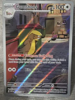 Pokemon Mega Evolutions #153/132 GUMSHOOS M/NM Illustration rare*** - Image 1