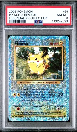 2002 Pokemon Legendary Collection Pikachu Reverse Holo - PSA 8 - WOTC - Image 4