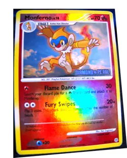 2007 Pokemon TCG Monferno Pokemon Promos 56/130 Reverse Holo Promo - EX+ / NM- - Image 1