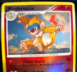 2007 Pokemon TCG Monferno Pokemon Promos 56/130 Reverse Holo Promo - EX+ / NM- - Image 2