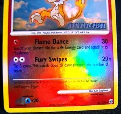 2007 Pokemon TCG Monferno Pokemon Promos 56/130 Reverse Holo Promo - EX+ / NM- - Image 3
