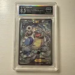 Pokemon Blastoise EX Red & Blue Coll. Full Art Promo XY122 - NM Mint+ 8.5 - Image 1