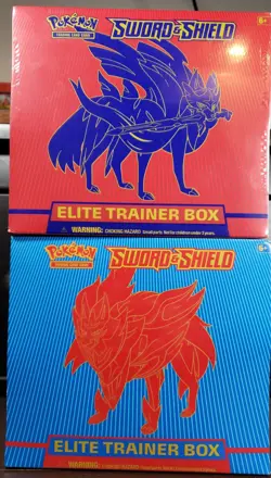 Pokemon Sword and Shield Base Set X2 ETB Elite Trainer Box - Factory Sealed - Image 1