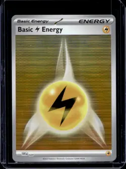 2025 Pokemon Black Bolt White Flare Basic Electric Energy Holo #020 - Image 1