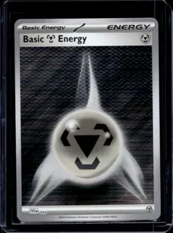 2025 Pokemon Black Bolt White Flare Basic Metal Energy Holo #024 - Image 1