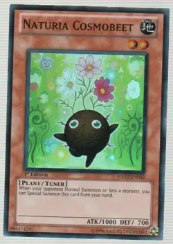 Yugioh! LP Naturia Cosmobeet - HA02-EN042 - Super Rare - 1st Edition Lightly Pla - Image 1