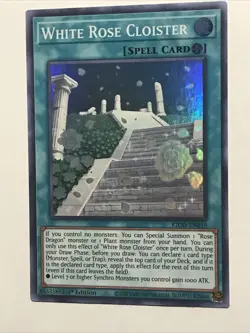 🔥Yugioh TCG-White Rose Cloister-KICO-EN019-Super Rare-1st Edition-M/NM!🔥 - Image 3