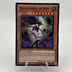Yu-Gi-Oh! Fallen Angel of Roses PRC1-EN010 1st Edition Super Rare NM - Image 1