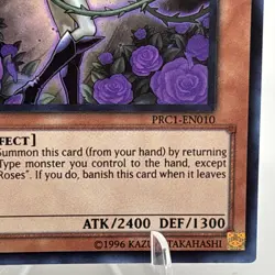 Yu-Gi-Oh! Fallen Angel of Roses PRC1-EN010 1st Edition Super Rare NM - Image 5