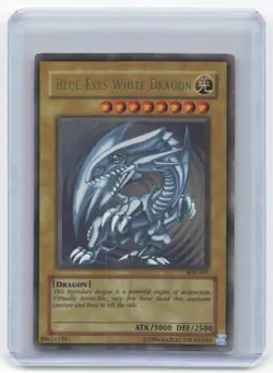 2004 Yu-Gi-Oh! Blue-Eyes White Dragon Kaiba Evolution #SDK-001 Glossy Foil Error - Image 1