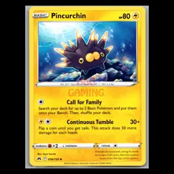 Pokemon Card - Pincurchin - 056/159 - Non Holo - English - Crown Zenith - Image 1