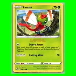 Pokemon Card - Yanma - 008/159 - Non Holo - English - Crown Zenith - Image 1