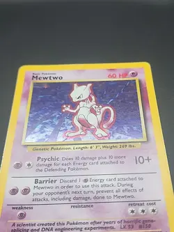 Pokemon TCG Mewtwo Holo Rare Base Set 10/102 Mp Pokemon Card - Image 2