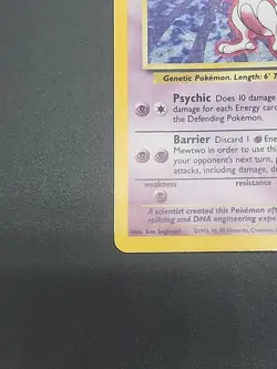 Pokemon TCG Mewtwo Holo Rare Base Set 10/102 Mp Pokemon Card - Image 4