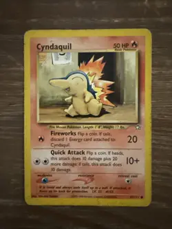 Pokemon TCG Cyndaquil Neo Genesis 1st Edition Common Card 57/111 - Image 1