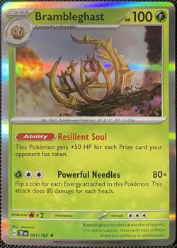 Brambleghast 021/162 SV05: Temporal Forces Holo - Pokemon Card - Image 1