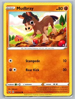 Mudbray 105/202 SWSH01: Sword & Shield Base Set Common Card - Image 1