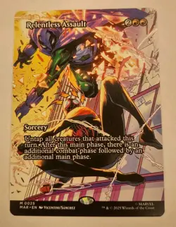 Relentless Assault #25 FULL ART NM/M MTG Spiderman Magic Card Marvel - Image 1