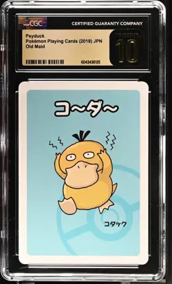 Psyduck Old Maid 2019 Japanese Pokemon Card CGC Pristine 10 - Image 1