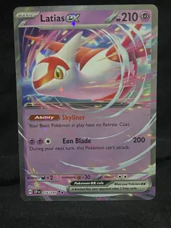 Pokemon TCG Latias EX Surging Sparks Double Rare Card 76/191 NM Condition - Image 1