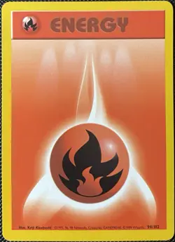 Fire Energy 098/102 Base Set Regular - Pokemon Card - Image 1