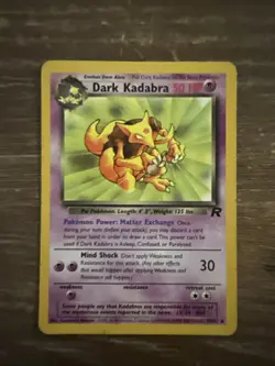 MP Dark Kadabra 39/82 Uncommon - Team Rocket 1st Edition - WOTC - Pokemon Card - Image 1