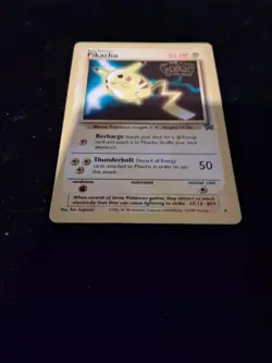 Pokemon TCG Pikachu #4 Stamped 1999 WB Movie Black Star Promo Card HP - Image 5