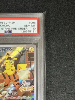 PSA10 Detective Pikachu Promo Card 098/SV-P Pokemon GEM MT Graded - Image 4