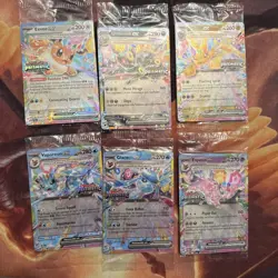 Pokemon TCG 6 Prismatic Evolutions stamped Promo Card Lot Sealed Eeveelutions - Image 1