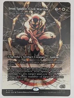 (Regular) Iron Spider, Civil Warrior (Borderless) (0039) Spider-Man Mtg NM - Image 1