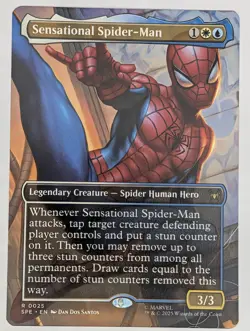 (Regular) Sensational Spider-Man (Borderless) (0025) Spider-Man Mtg NM - Image 1