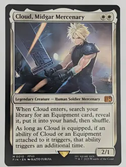 (Regular) Cloud, Midgar Mercenary (0010) FINAL FANTASY Mtg NM - Image 1