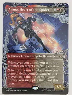 (Regular) Arana, Heart of the Spider (Borderless) (0213) Spider-Man Mtg NM - Image 1