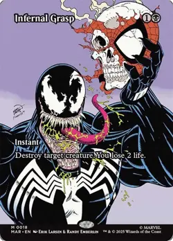 Infernal Grasp (Borderless) [Marvel's Spider-Man] MTG - Image 1