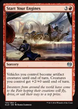 Start Your Engines -Foil Light Play MTG Kaladesh - Image 1