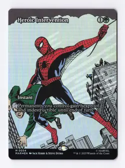 Heroic Intervention (Borderless Foil) MTG Marvel's Spider-Man Eternal-Legal MAR* - Image 1