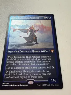 Urza, Lord High Artificer Commander Masters Foil-Etched Mythic #502 NM MTG - Image 1