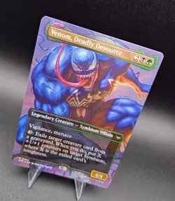 Venom, Deadly Devourer (Borderless) #22 *Foil* Spider-Man Magic MTG - Image 2
