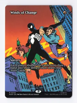 Winds of Change (Borderless) 30 (M) MTG Marvel's Spider-Man Eternal-Legal (MAR) - Image 1