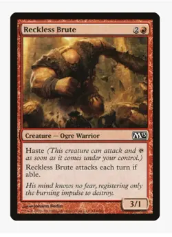 Reckless Brute | Magic 2013 M13 | MTG Ogre Warrior | Haste | LP-NM - Image 1