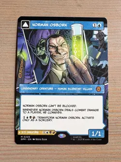 Norman Osborn / Green Goblin - 220 -MTG: Marvel’s Spider-Man -Borderless -Mythic - Image 1